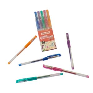 Bolígrafo Gel Glitter x5 Colores - UTIL UNO