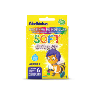 Masa Soft Glitter x 6 Colores - ACRILEX