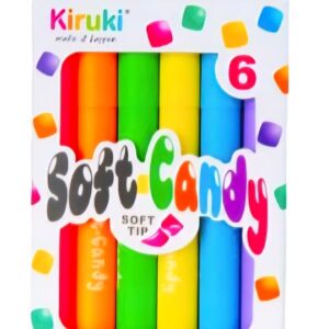 Mini Resaltador Soft Candy Neón x6 Colores - KIRUKI