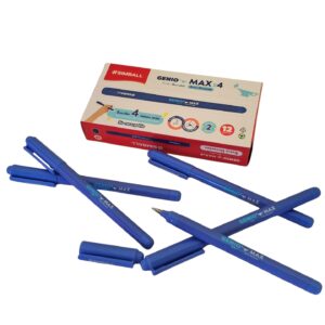 Roller Borrable Descartable GENIO MAX Azul - x12 unidades - SIMBALL