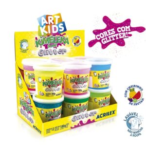 Slime Kimeleka Con Glitter x12U.  - ACRILEX