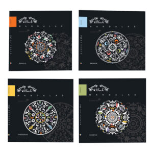 Mandalas Black, Espacio, Galaxia, Atmosfera, Cosmica - EDITORIAL BETINA