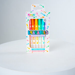 Resaltador Borrable Pasteles x6 Colores - KIRUKI