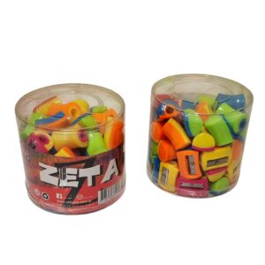 Sacapuntas Plástico Bicolor Zeta x48 unidades - UTIL UNO
