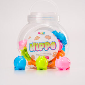 Sacapuntas Hippo Plástico 1 Orificio con Depósito x20 unidades – KIRUKI