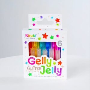 Mini Rollers Tinta Gel Con Glitter x6 Col. - KIRUKI