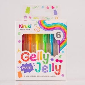 Mini Rollers Tinta Gel Pastel x6 Col. - KIRUKI