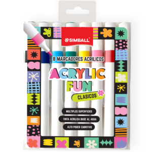 Marcadores Acrylic Fun Clasicos x8  colores - SIMBALL