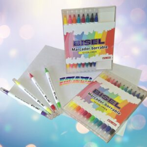 Marcadores Borrables Pta. Biselada x12 Colores - UTIL UNO