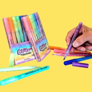 Marcadores con Glitter x6 Colores - UTIL UNO