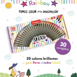 Microfibra al Agua 0.4 "Sketch RAINBOW" - x30 Colores - SIMBALL