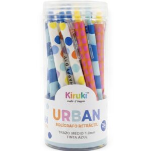 Bolígrafo Retráctil Fantasía "New Urban" x24 unidades- KIRUKI