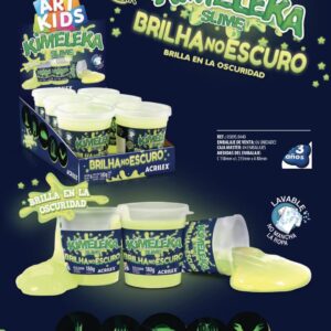 Slime Kimeleka. Brilla en la Oscuridad x6  U ACRILEX